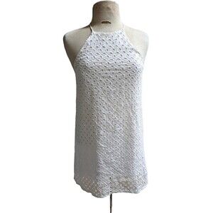 The Impeccable Pig Anthropologie Halter White Dress Women S Coastal Beach Cruise